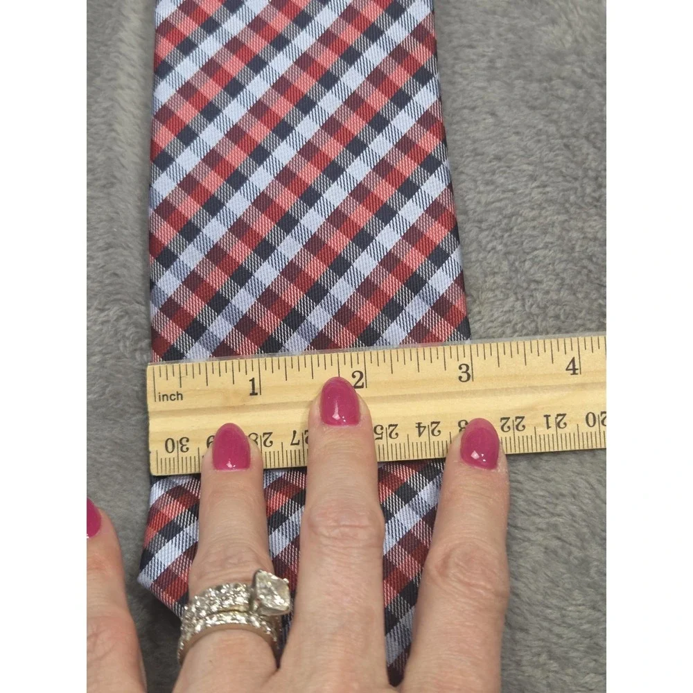 Men's Saddlebred Necktie Red White Blue Polyester 3/63‎